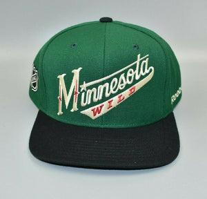 Minnesota Wild Reebok NHL 2000 Inaugural Season Blockhead Snapback Cap Hat