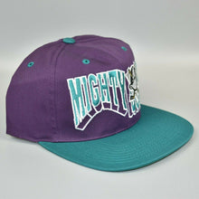 Load image into Gallery viewer, Anaheim Mighty Ducks NHL Vintage 90&#39;s G-Cap The Wave Snapback Cap Hat - NWT
