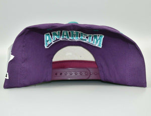 Anaheim Mighty Ducks NHL Vintage 90's G-Cap The Wave Snapback Cap Hat - NWT