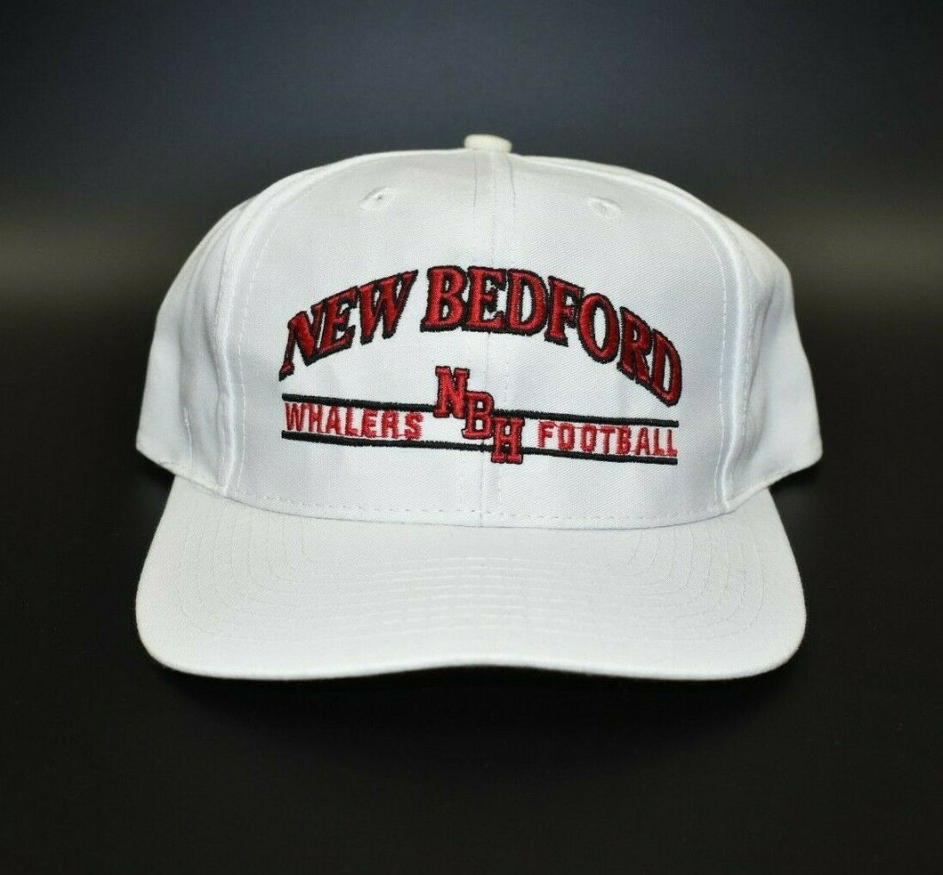 New Bedford Whalers Football Logo Athletic Split Bar Vintage Snapback Cap Hat