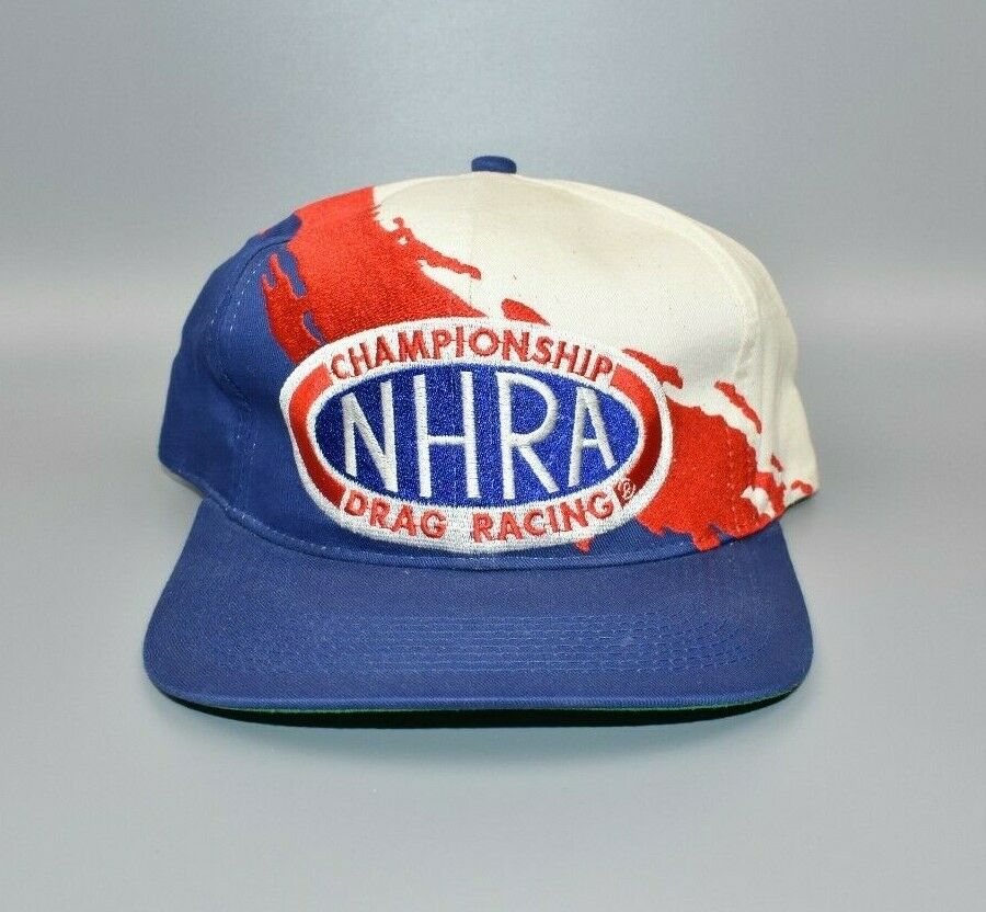 NHRA Drag Racing Championship Splash Vintage 90's Snapback Cap Hat - NWT