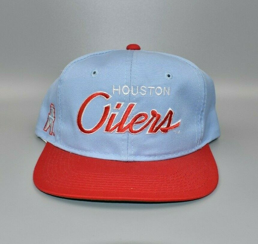 Vintage Rare AJD Pro Line Houston Oilers Football NFL Sports Snapback Hat  Cap