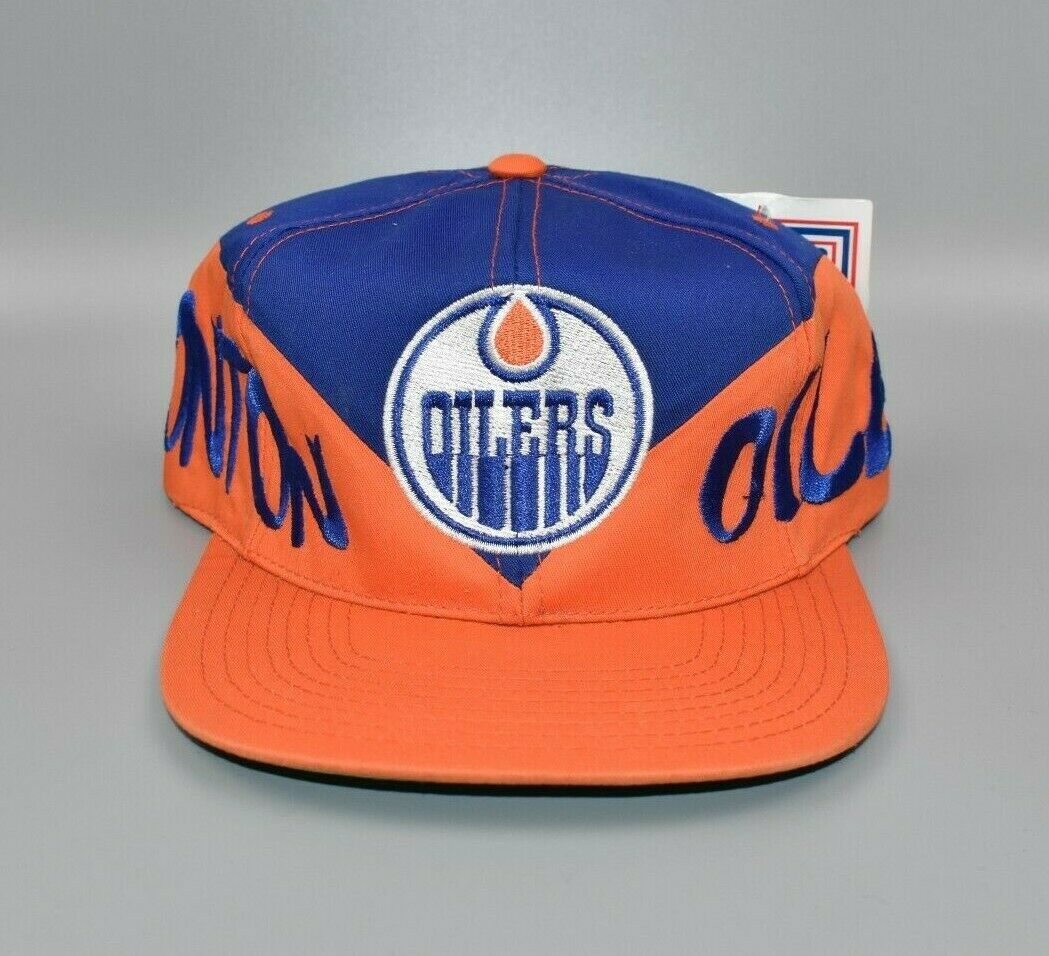 Edmonton Oilers Vintage 90's Logo 7 Graffiti Spell Out Snapback Cap Ha –  thecapwizard
