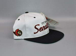 Ottawa Senators Vintage Sports Specialties Script Twill Snapback Cap Hat - NWT