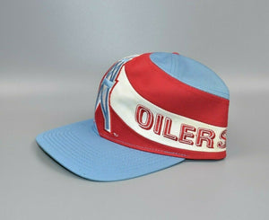 Houston Oilers Vintage 90's Eastport The Swirl Snapback Cap Hat - NWT