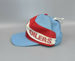 Houston Oilers Vintage 90's Eastport The Swirl Snapback Cap Hat - NWT