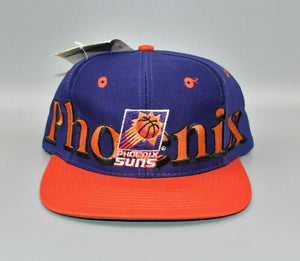 Vintage 1993 Logo 7 Phoenix Suns The NBA Finals Felt Logo Snapback Black Hat