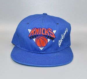 New York Knicks Patrick Ewing AJD Signature Vintage 90's Snapback Cap Hat