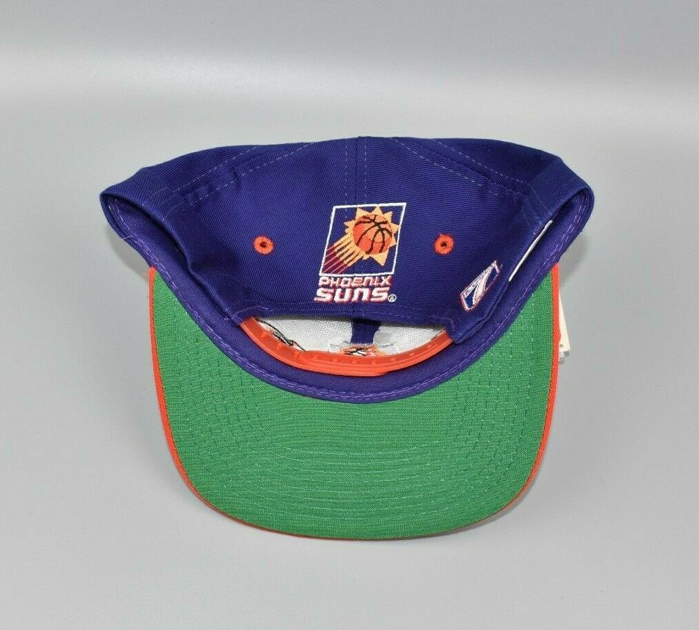 Vintage 1993 Logo 7 Phoenix Suns The NBA Finals Felt Logo Snapback Black Hat