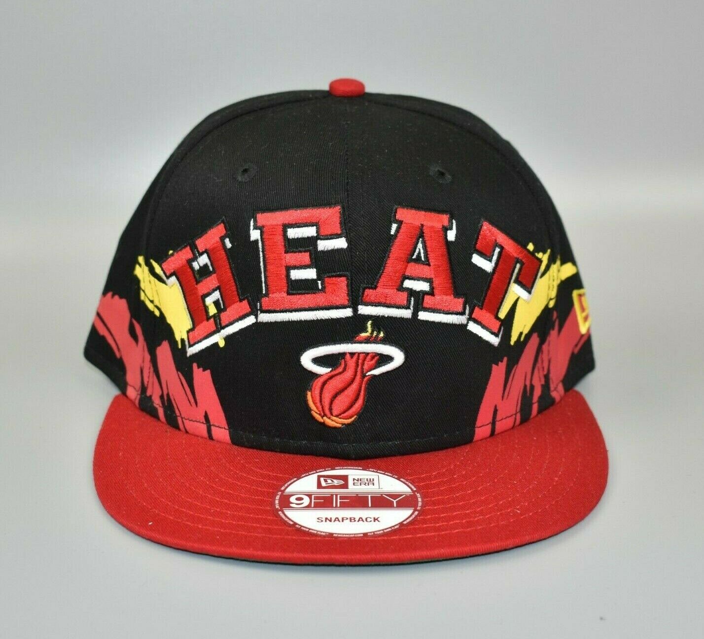 Miami Heat New Era Hat, Cap Hardwood Classics Red Snapback NBA Basketball