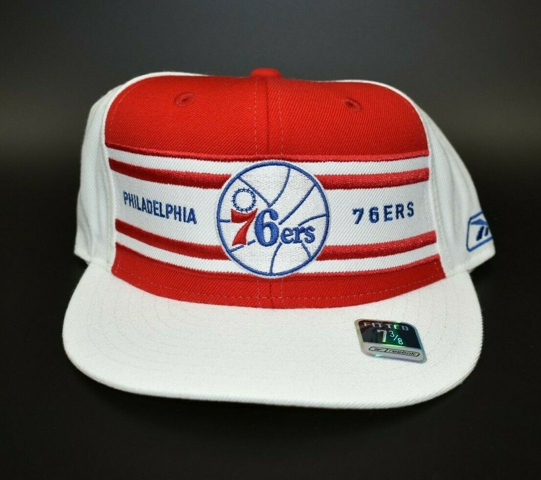 Philadelphia 76ers Mitchell & Ness Hardwood Classics Snapback Hat -  Red/Royal