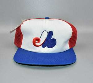 Montreal Expos Vintage Universal Trucker Snapback Cap Hat - NWT