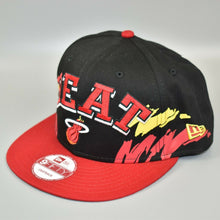 Load image into Gallery viewer, Miami Heat New Era 9FIFTY NBA Hardwood Classics Snapback Cap Hat
