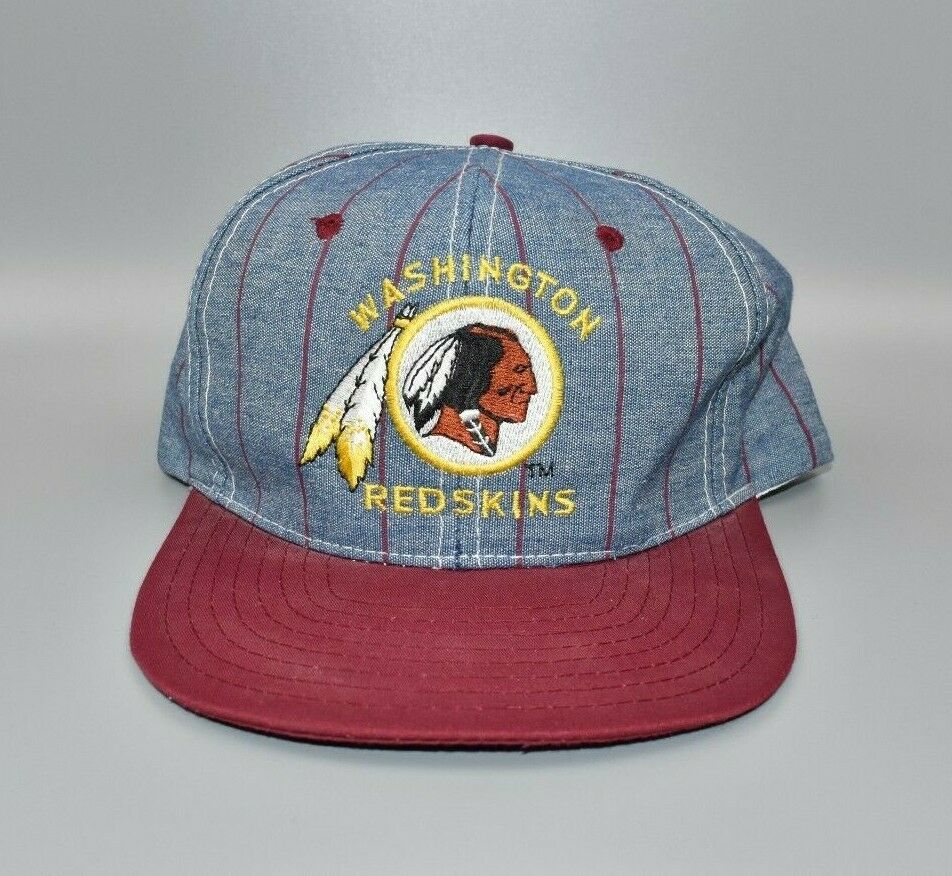 Washington Redskins NFL Vintage 90s AJD Pinstripe Snapback Cap Hat - N –  thecapwizard