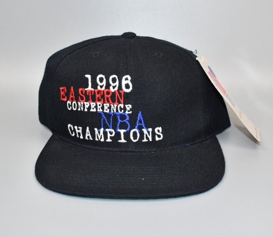 Vintage 1996 NBA Eastern Conference Champions Snapback Cap Hat - NWT