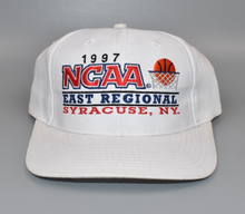 Load image into Gallery viewer, Vintage 1997 NCAA Basketball East Regional Syracuse, NY Logo 7 Snapback Cap Hat

