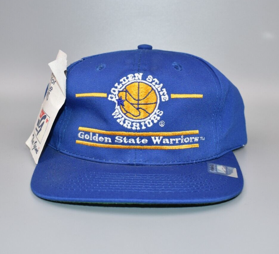 Golden State Warriors The Game Split Bar Vintage Snapback Cap Hat - NWT