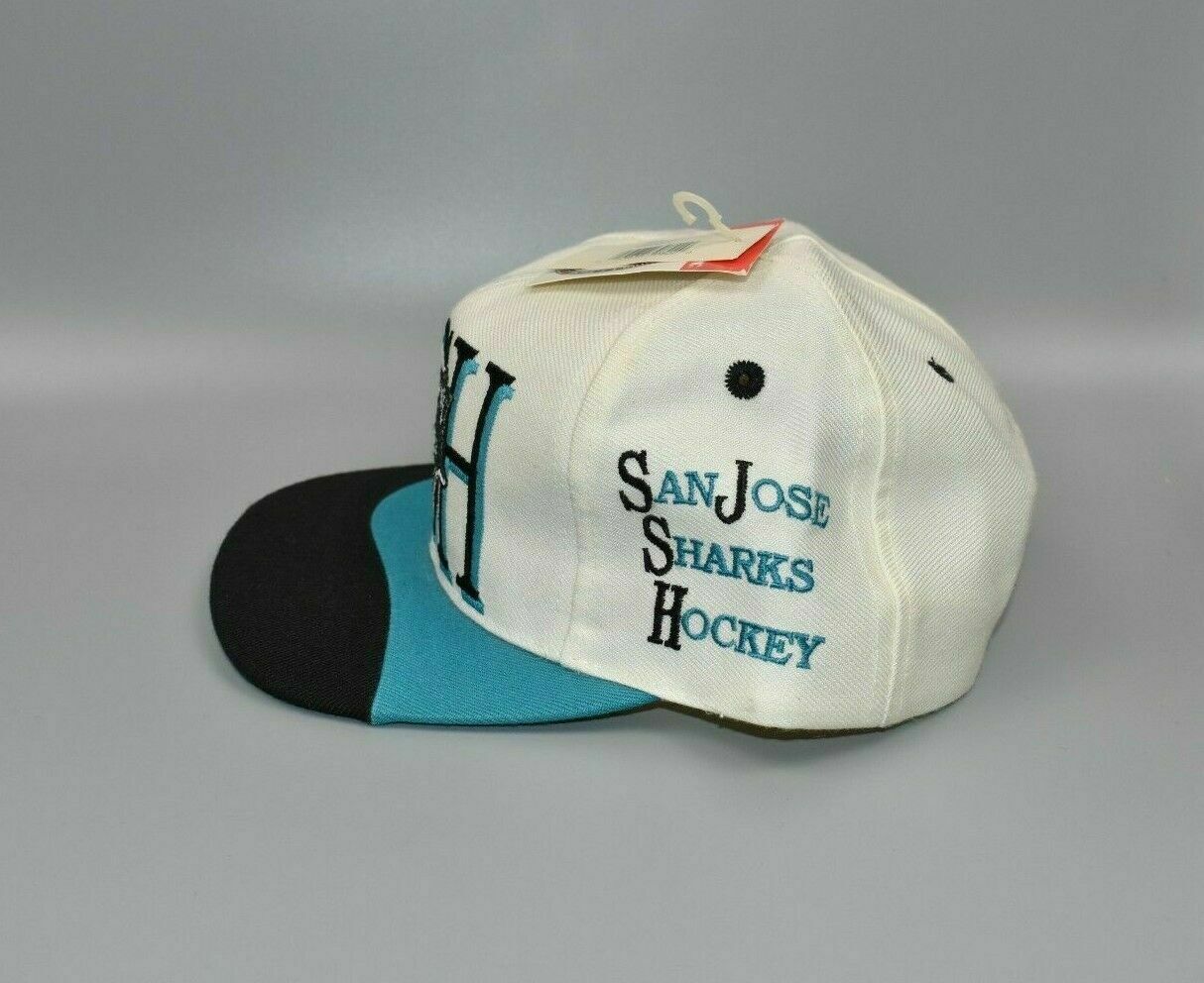 Vintage San Jose Sharks Logo Athletic Sharktooth Snapback Hat