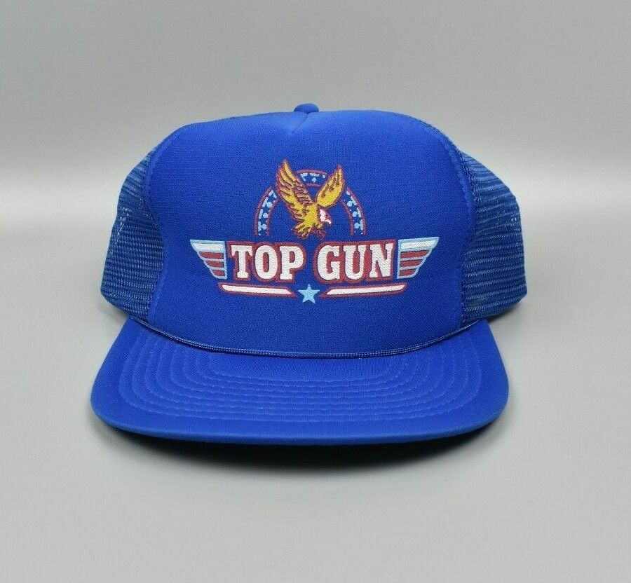 Top Gun Hat Movie 80\'s Cap Adjustable – thecapwizard Trucker The Snapback Vintage