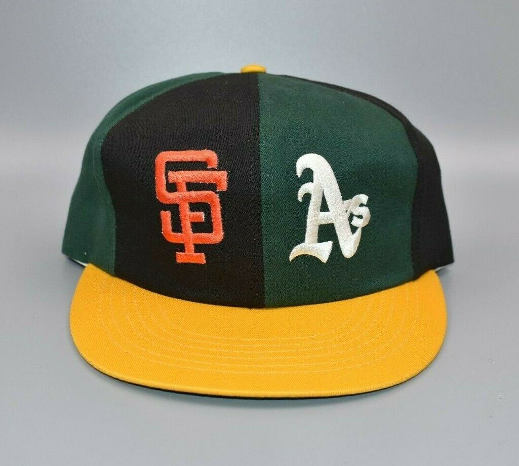 Oakland Athletics San Francisco Giants Vintage ANNCO Snapback Cap Hat