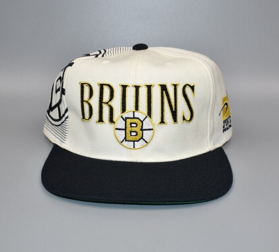Retro Boston Hat | Vintage Skyline Design | Bruins Colors