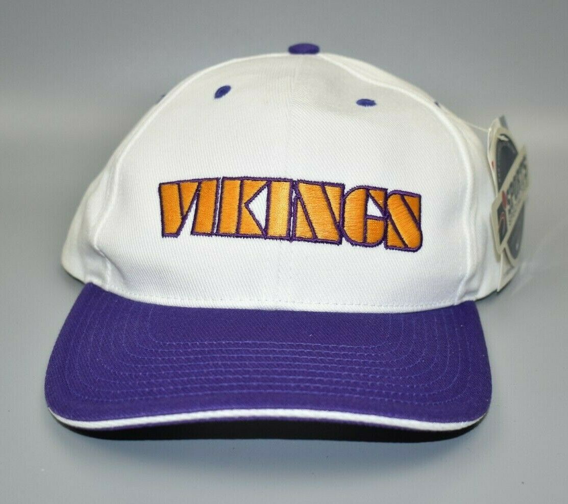 Vintage Minnesota Vikings Snapback Hat NFL Team Apparel OSFA