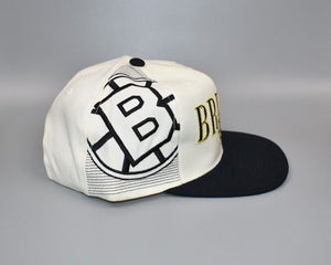 Boston Bruins Vintage 90's Sports Specialties Laser Snapback Cap Hat