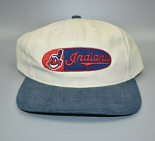 Load image into Gallery viewer, Cleveland Indians Twins Enterprise Vintage 90s Strapback Cap Hat - NWT
