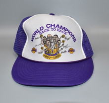 Load image into Gallery viewer, Los Angeles Lakers 1988 Champions Caricature Vintage Trucker Snapback Cap Hat
