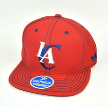 Load image into Gallery viewer, Los Angeles Clippers adidas NBA Flat Brim Men&#39;s Adjustable Snapback Cap Hat
