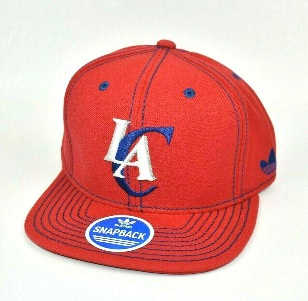 Los Angeles Clippers adidas NBA Flat Brim Men's Adjustable Snapback Cap Hat