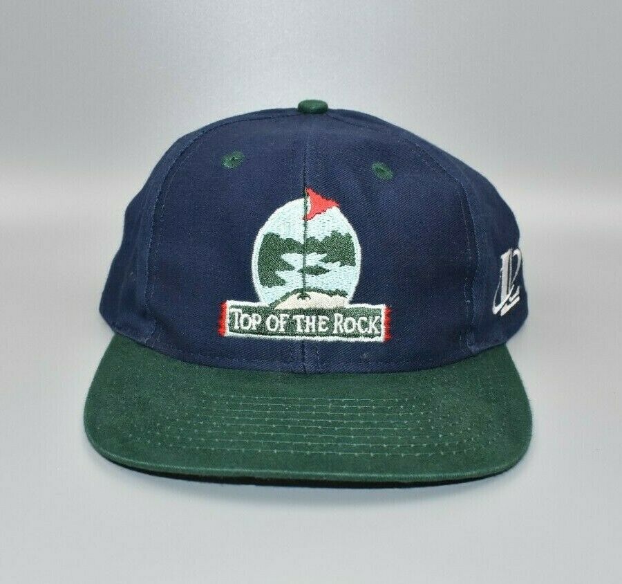 Vintage 90's Logo Athletic Top of The Rock Golf Snapback Cap Hat