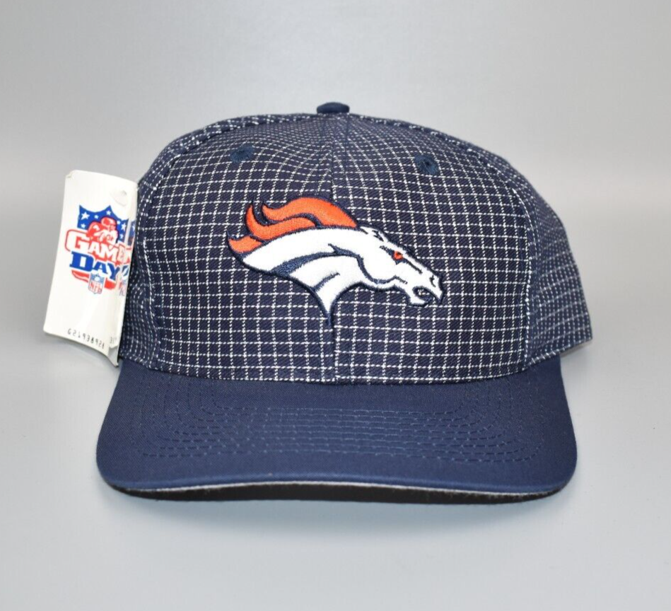 Denver Broncos Vintage Logo 7 Grid Snapback Cap Hat - NWT