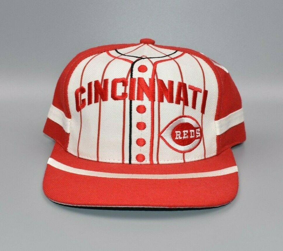 Cincinnati Reds Twins Enterprise Vintage 90's Jersey Style Snapback Ca –  thecapwizard
