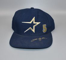 Load image into Gallery viewer, Houston Astros Jeff Bagwell Embroidered Signature Brim Vintage Snapback Cap Hat
