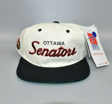 Load image into Gallery viewer, Ottawa Senators Vintage 90&#39;s Sports Specialties Script Wool Snapback Cap Hat
