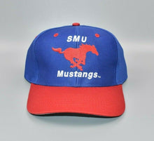 Load image into Gallery viewer, SMU Mustangs Vintage 90&#39;s Logo 7 Twill Snapback Cap Hat - NWT
