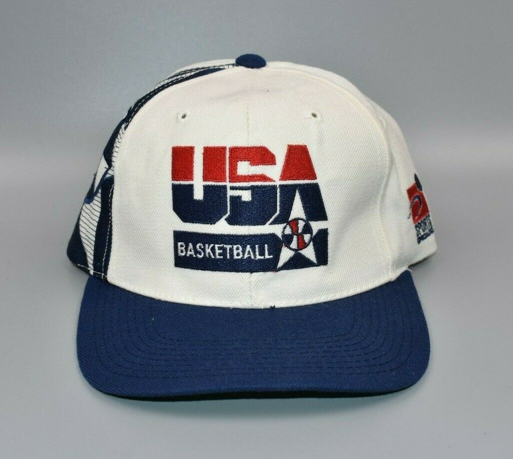 Vintage Nike USA Snapback Hat With Olympics Pin