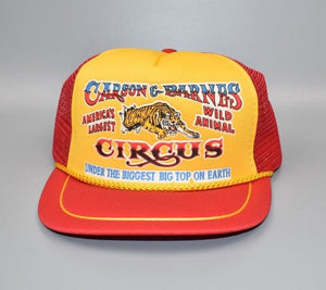 Carson & Barnes Circus Vintage 80's Trucker Snapback Cap Hat