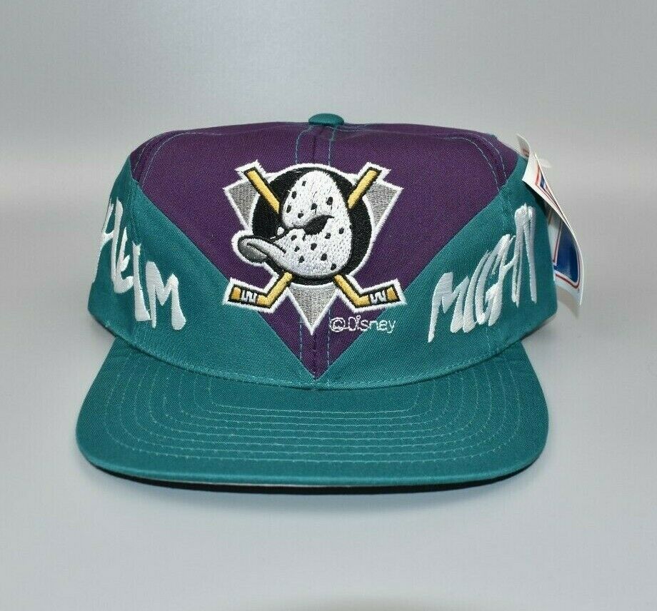 Vintage Starter Anaheim Mighty Ducks Fitted 7 1/2 Hat Cap NHL 90s Hockey