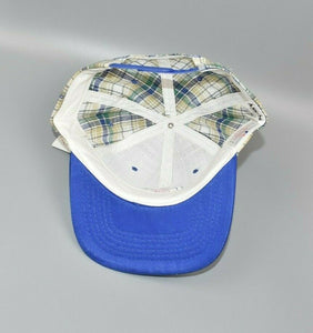 Chicago Cubs Plaid Pattern Vintage ANNCO Snapback Cap Hat - NWT